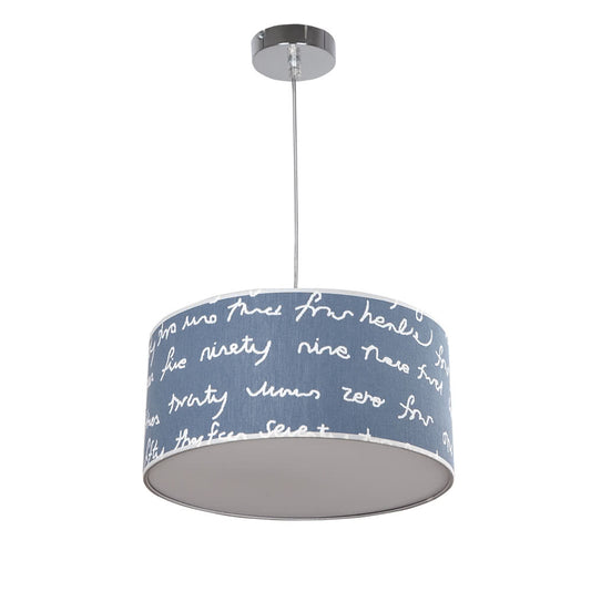 Colgante Infantil Letters Azul Fabrilamp / Abrila 076093508