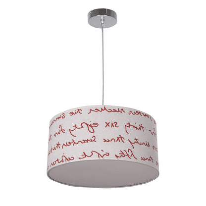 Colgante Infantil Letters Fabrilamp / Abrila 076093501 para habitación de niños