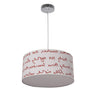 Colgante Infantil Letters Fabrilamp / Abrila 076093501 para habitación de niños