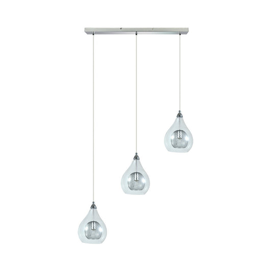 Lhasa Lámpara Colgante Cromo Fabrilamp / Abrila 154093020 para salón moderno
