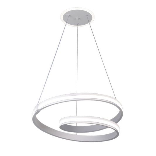 Lámpara Colgante LED Luster 129 W Blanco con Mando Fabrilamp - vista principal | Fabrilamp / Abrila
