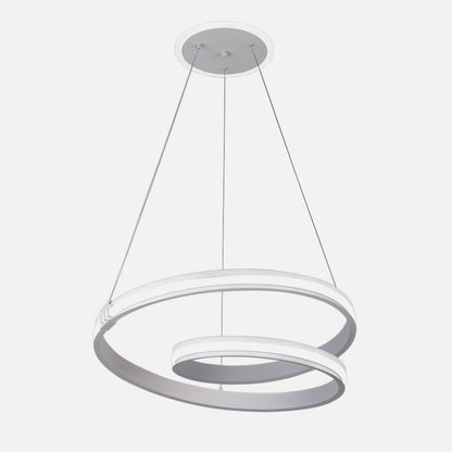 Lámpara colgante Luster fabricada en metal color blanco