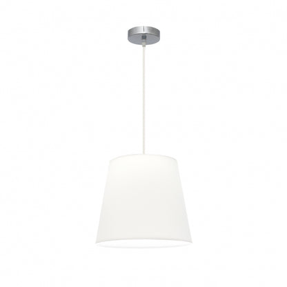 Colgante Maldivas Cromo/Blanco 35cm de Fabrilamp, vista general.  Iluminación elegante para tu hogar.