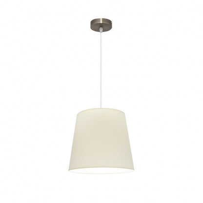 Colgante Maldivas Cuero Beige 35cm de Fabrilamp, vista general. Iluminación elegante para tu hogar.