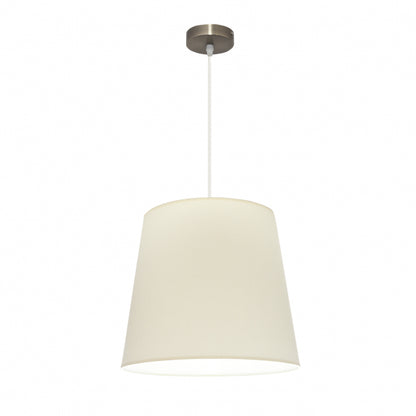 Colgante Maldivas Cuero Beige de Fabrilamp/Abrila, vista frontal. Iluminación elegante para tu hogar. luzguru.com