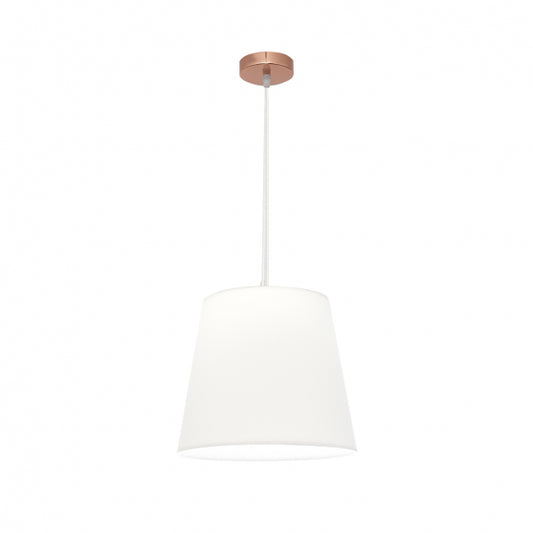 Lámpara Colgante Maldivas 35 cm Blanco y Rosa Fabrilamp - Vista frontal principal en fondo blanco | LuzGurú