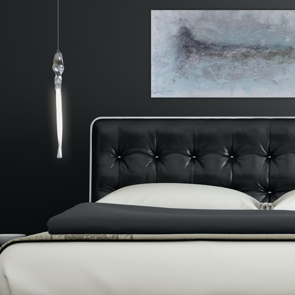 Colgante LED AJP/Alemar MAR Cromo 8W (Ref. 3174CG-1CR) - Medidas.  Luzguru.com
