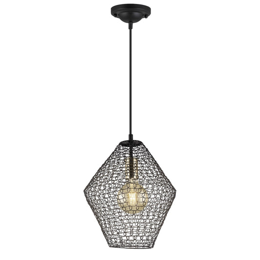 Lámpara Colgante Masai Negro Metal Estilo Industrial Alemar - vista principal | AJP / Alemar
