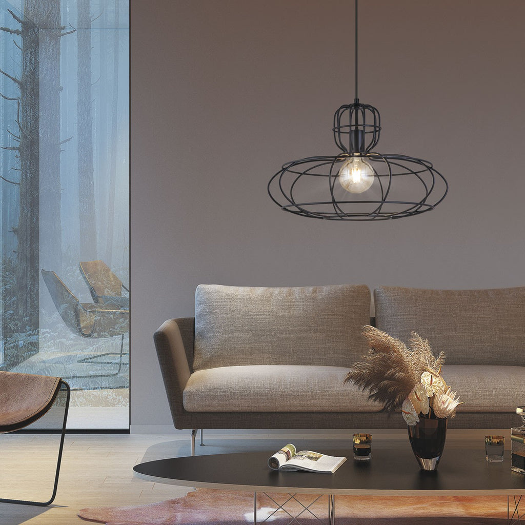 Medidas Colgante Matera Negro AJP/Alemar Ref. 10841 - luzguru.com
