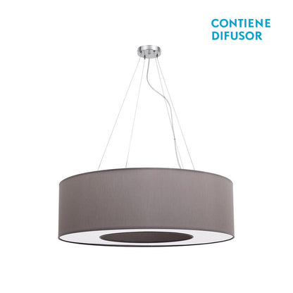 Colgante Moderno Haiti Cromo y Topo Fabrilamp / Abrila ref. 051996528