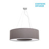 Colgante Moderno Haiti Cromo y Topo Fabrilamp / Abrila ref. 051996528