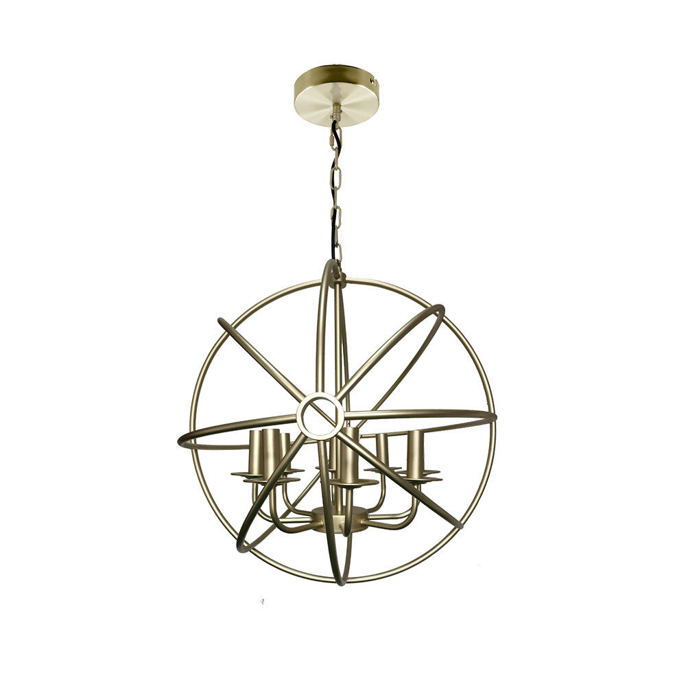 Lámpara colgante rústica Arneses Oro Fabrilamp / Abrila 141798002