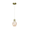 Colgante Meteoro Moderno Cristal Ámbar Fabrilamp / Abrila ref 110391011