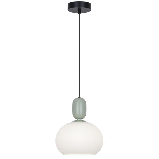 Lámpara Colgante MINT Verde con Tulipa Opal Alemar - vista principal | AJP / Alemar