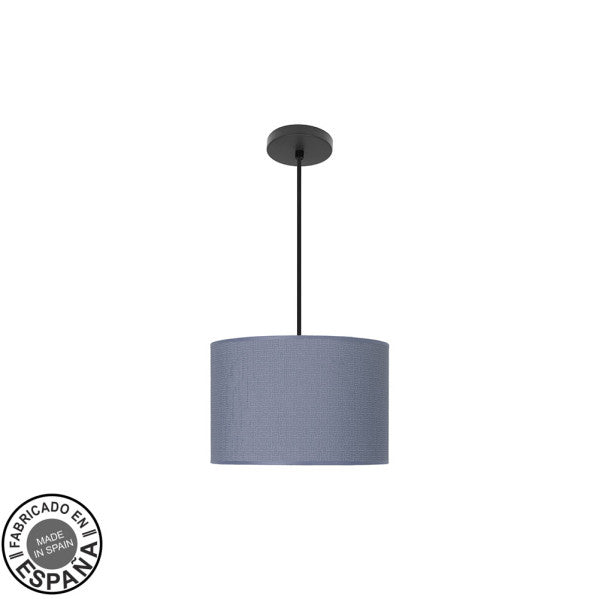 Colgante Moda Negro/Azul E27 de Fabrilamp, diseño moderno y elegante para tu hogar. Compra en luzguru.com