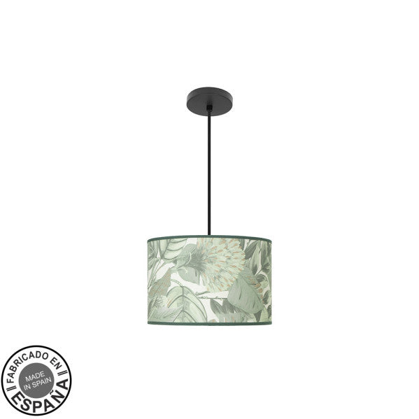 Colgante Moda Negro/Verde de Fabrilamp, diseño moderno y elegante para iluminar tu hogar. Disponible en luzguru.com