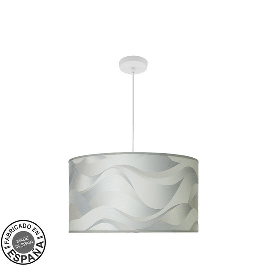 Colgante Moderno MODA Blanco y Gris Fabrilamp / Abrila 212495031