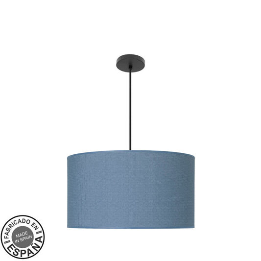 Lámpara Colgante Moda 3 Luces E27 Negro y Azul 50 cm Fabrilamp - vista principal | Fabrilamp / Abrila