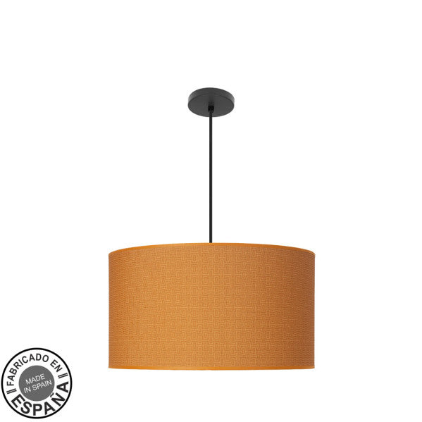 Colgante Moda 3xE27 Negro/Naranja de Fabrilamp, diseño moderno y elegante para tu hogar. Disponible en luzguru.com