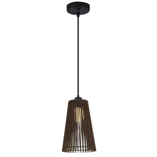 Lámpara Colgante Mon 44 cm Madera Oscura Nórdica Alemar - vista principal | AJP / Alemar