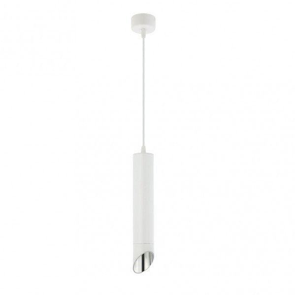 Colgante Nakhon Blanco/Plata GU10 de Fabrilamp/Abrila. Diseño moderno y elegante para interiores.