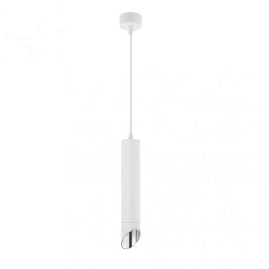 Colgante Nakhon Blanco/Plata GU10 de Fabrilamp/Abrila. Diseño moderno y elegante para interiores.