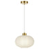 Lámpara Colgante Nawa Latón Opal 60W E-27 Alemar - vista principal | AJP / Alemar