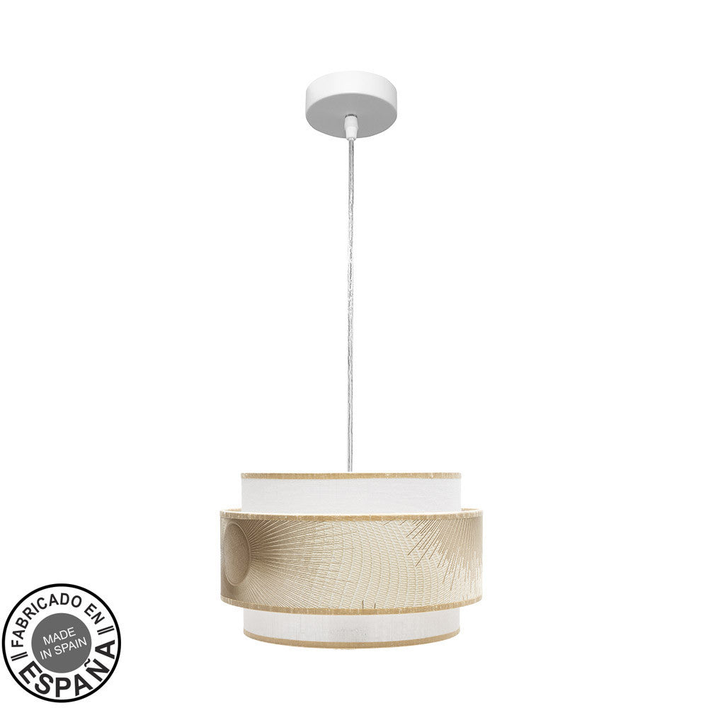 Colgante Nepal Blanco y Oro Fabrilamp / Abrila 227893001