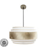 Colgante Nepal 5 Luces Fabrilamp / Abrila étnico moderno textil, referencia 227895014