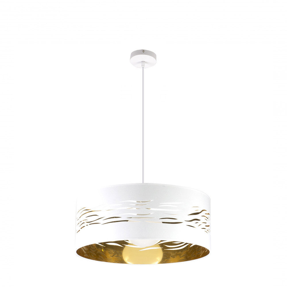 Colgante Niebla Blanco y Oro Fabrilamp / Abrila 157795075