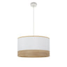 Lámpara Colgante Olga Fabrilamp / Abrila Blanco y Madera Clara 190095001
