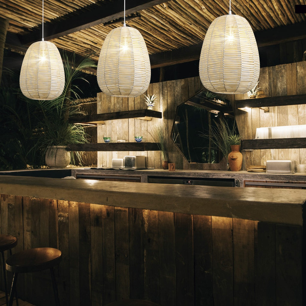 Colgante OPRA Natural Beige AJP/Alemar (Ref. 11034) - Medidas: [Insertar medidas aquí] - luzguru.com
