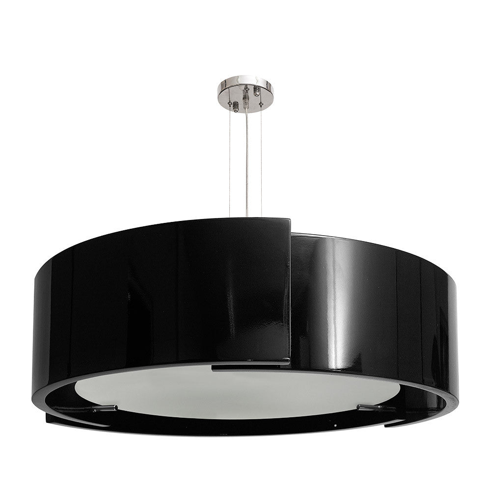 Colgante Oslo Moderno Cromo y Negro Fabrilamp / Abrila 014699009
