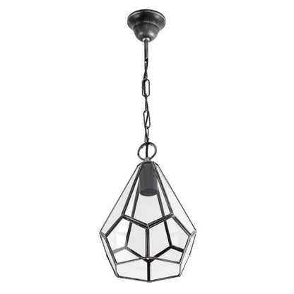 Colgante Osuna Plata de Fabrilamp, diseño rústico elegante para interiores. Disponible en luzguru.com