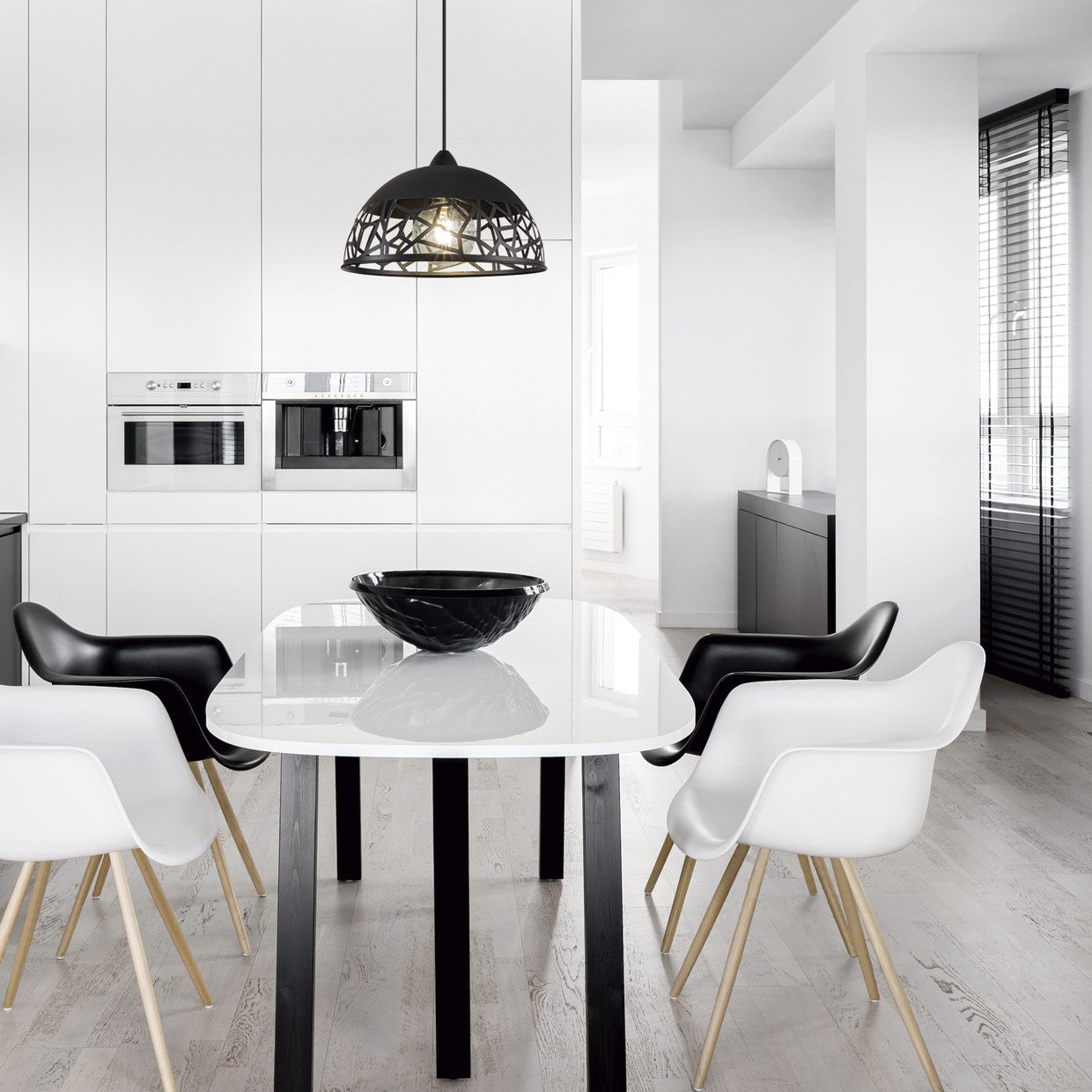 Colgante Pang Negro 60W E-27 AJP/Alemar - Ref. 11280 - Medidas detalladas. LuzGuru.com
