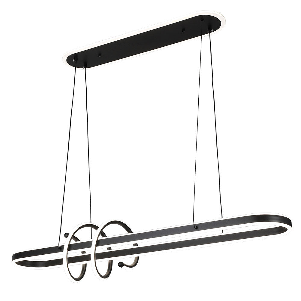 Lámpara Colgante LED Paper Negro Fabrilamp / Abrila 249392009