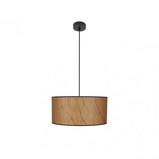Lámpara Colgante Tapiro 40 cm Pergamino y Negro Fabrilamp - vista principal | Fabrilamp / Abrila