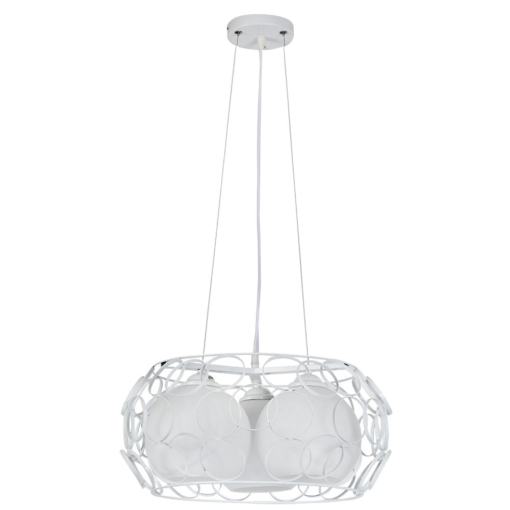 Colgante 3 luces Peregrino Fabrilamp / Abrila, diseño retro, ref. 132293001