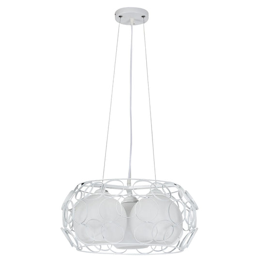 Colgante 3 luces Peregrino Fabrilamp / Abrila, diseño retro, ref. 132293001