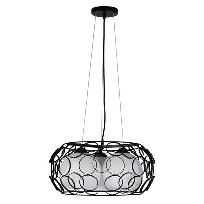 Colgante Peregrino Retro 3 Luces Negro Fabrilamp / Abrila - Ref. 132293009