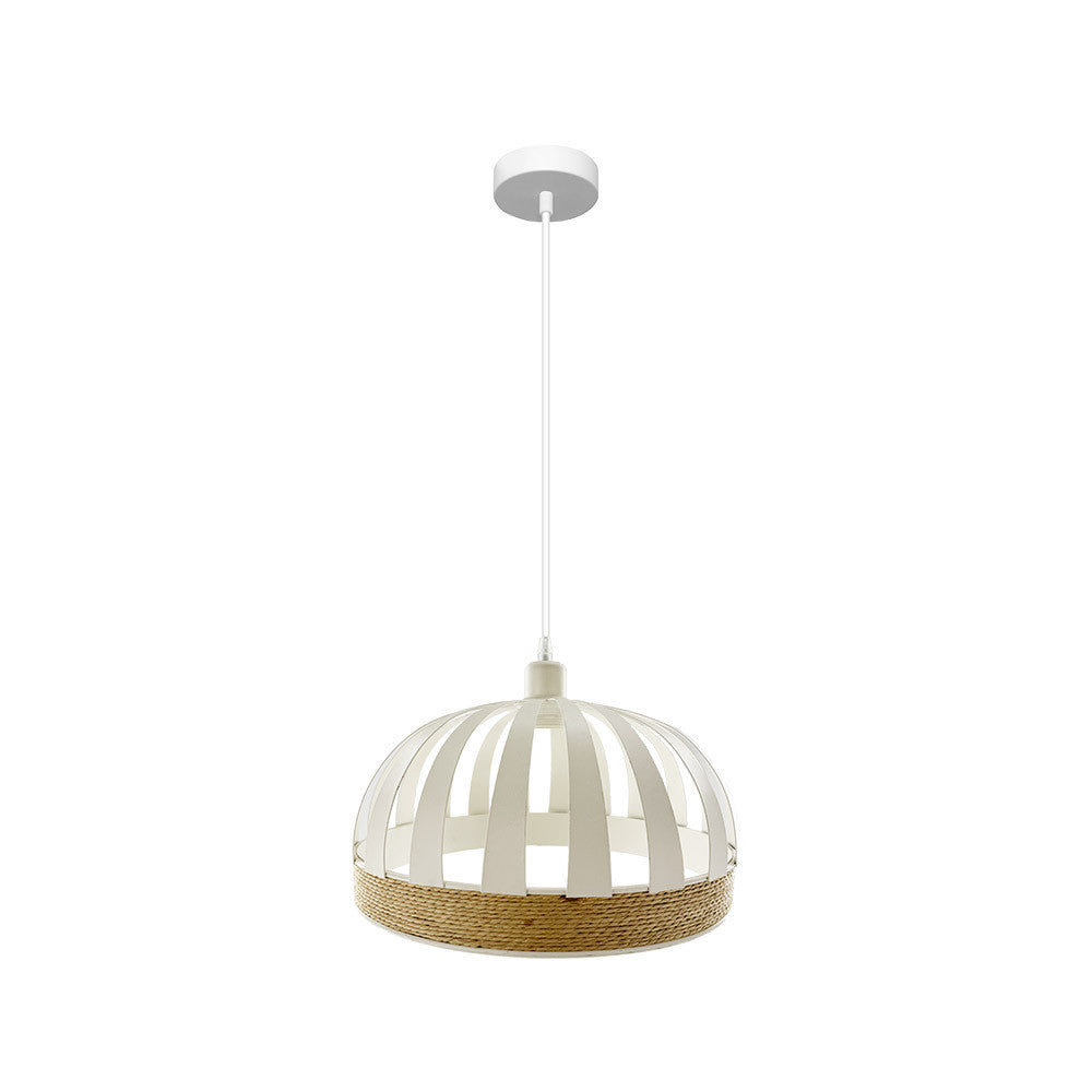 Colgante Pienza Nature Fabrilamp / Abrila, lámpara boho chic con diseño calado