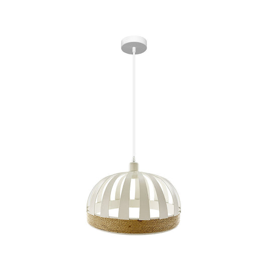 Colgante Pienza Nature Fabrilamp / Abrila, lámpara boho chic con diseño calado
