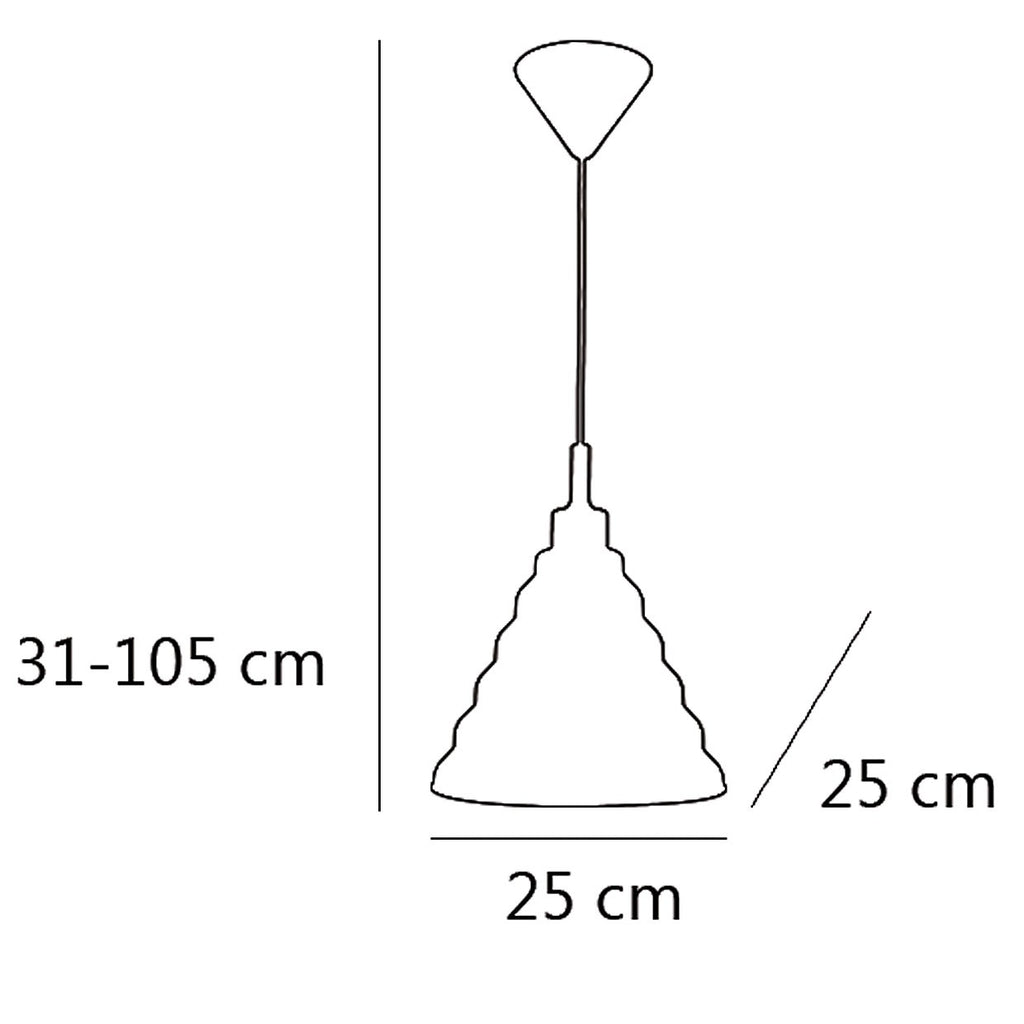 Colgante Pirámide Pistacho AJP/Alemar Ref. 10062 - Medidas: [Insertar medidas aquí] - LuzGuru.com
