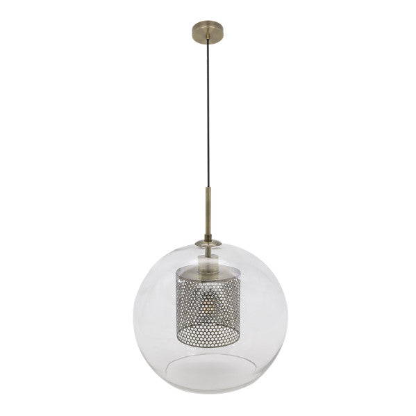 Colgante Pixie de cuero Fabrilamp, diseño vintage, iluminación elegante para tu hogar.