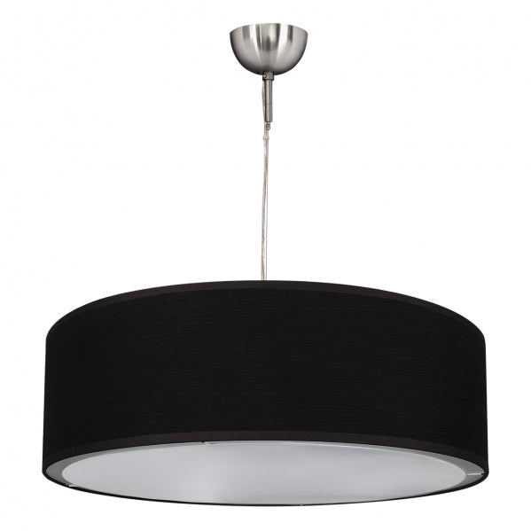 Colgante Planetario Cilindrico Negro 1xe27 de Fabrilamp. Diseño moderno y elegante para iluminar tu hogar.