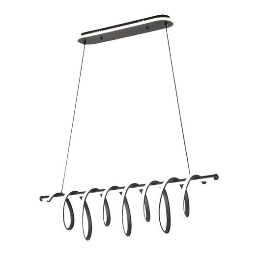 Lámpara Colgante LED Premium Negro 157W con Mando y Luz Ambiente Fabrilamp - vista principal | Fabrilamp / Abrila