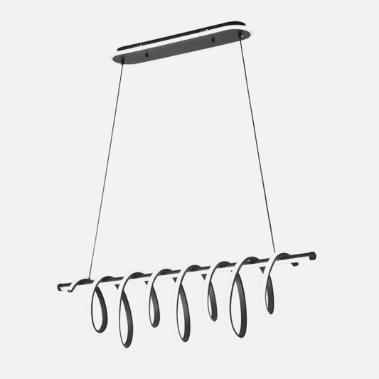 Lámpara Colgante LED Premium Negro 157W con Mando y Luz Ambiente Fabrilamp - imagen 2 | Fabrilamp / Abrila