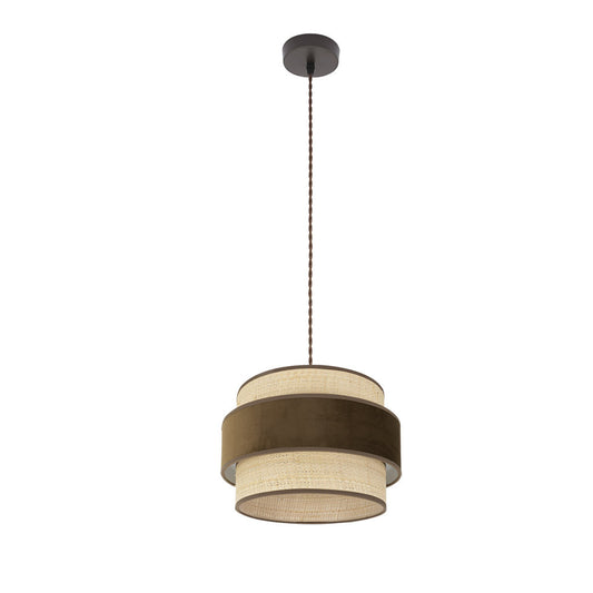 Colgante Nature Reyes Textil y Metal Fabrilamp / Abrila Ref. 177493002