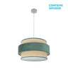 Colgante Nature Reyes Cromo y Verde Fabrilamp / Abrila 177495006