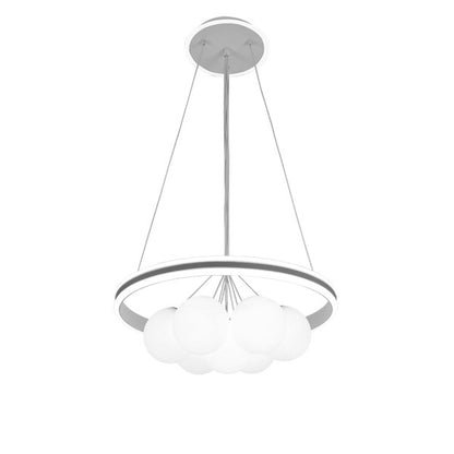 Colgante Rodano Blanco/Gris 104W de Fabrilamp, diseño moderno y elegante, iluminación LED regulable.